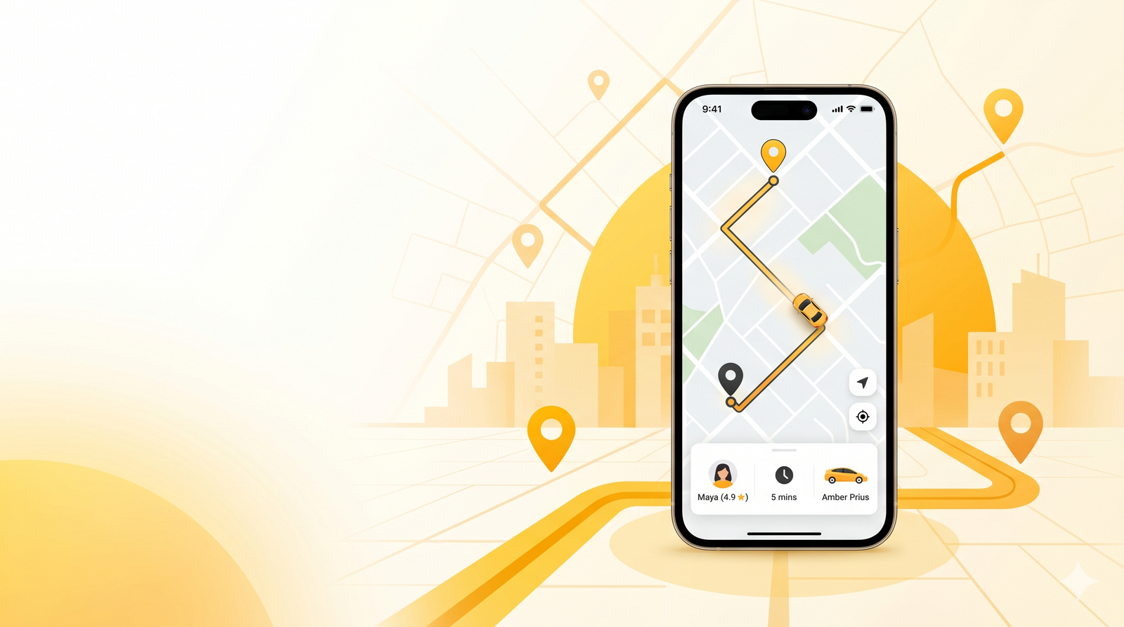 Bestie ride tracking banner